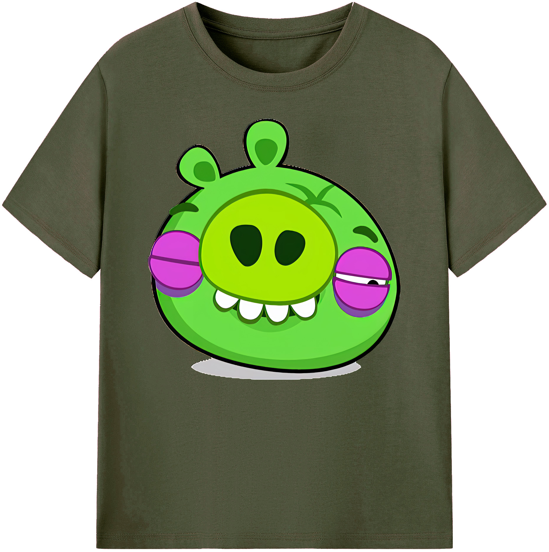 （画像用） Angry Birds アングリーバード 綿100％ メンズ半袖Tシャツ｜肌触りやわらか＆通気性